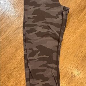 Athleta Camouflage Leggings - Brown and Black